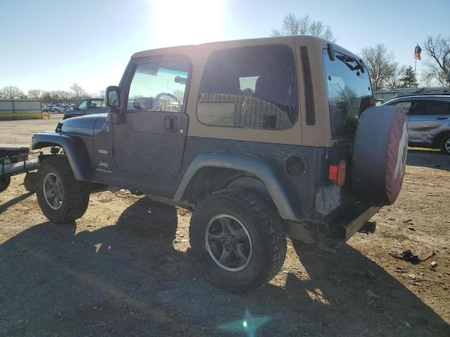 1J4FA39S44P724519 - 2004 JEEP WRANGLER X BLUE photo 2