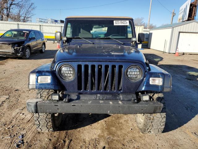 1J4FA39S44P724519 - 2004 JEEP WRANGLER X BLUE photo 5