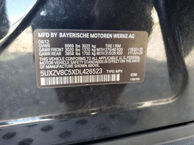 5UXZV8C5XDL426523 - 2013 BMW X5 XDRIVE50I BLACK photo 14