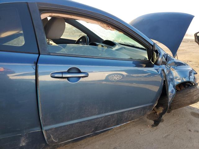 2HGFG12638H577062 - 2008 HONDA CIVIC LX BLUE photo 10