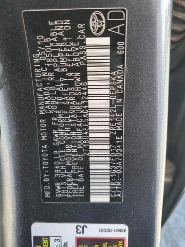 2T1BU4EE5AC412446 - 2010 TOYOTA COROLLA BASE Boz foto 12