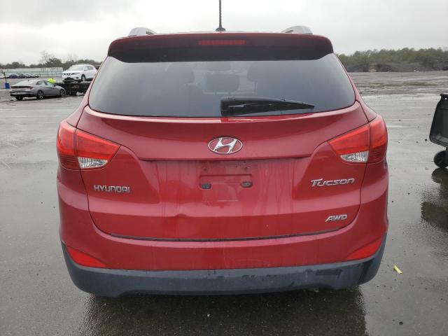 KM8JUCAC9AU075336 - 2010 HYUNDAI TUCSON GLS RED photo 6