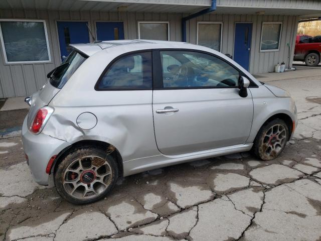 3C3CFFBR3DT585647 - 2013 FIAT 500 SPORT SILVER photo 3