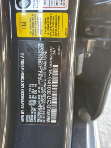 WMWXU3C57H2D31816 - 2017 MINI COOPER S 黑色 照片 12