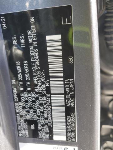 JTJGARBZ0M2194418 - 2021 LEXUS NX 300 BASE SILVER photo 13