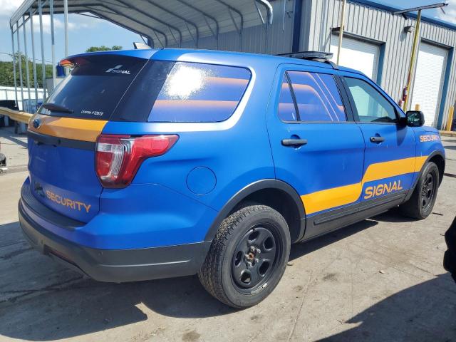 1FM5K8AR3JGC18143 - 2018 FORD EXPLORER POLICE INTERCEPTOR أزرق صورة 3