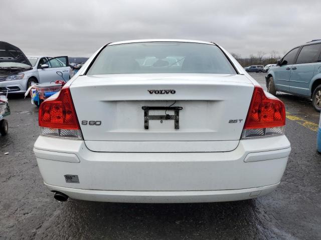 YV1RS592262530187 - 2006 VOLVO S60 2.5T WHITE photo 6