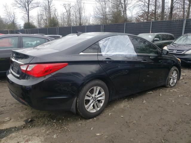 5NPEB4AC2DH791883 - 2013 HYUNDAI SONATA GLS BLACK photo 3