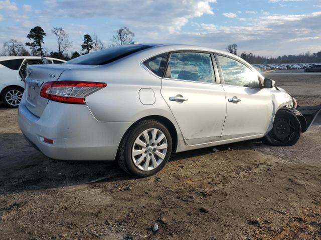 3N1AB7AP2FL663586 - 2015 NISSAN SENTRA S SILVER photo 3