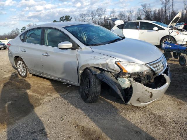 3N1AB7AP2FL663586 - 2015 NISSAN SENTRA S SILVER photo 4