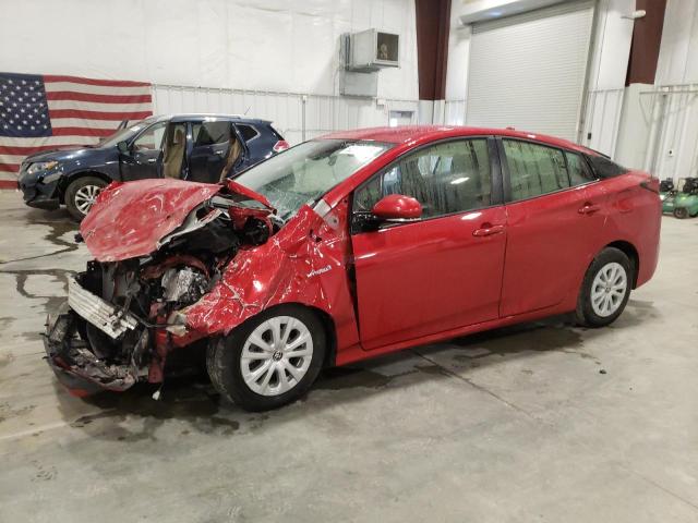 JTDKARFU0K3094239 - 2019 TOYOTA PRIUS RED photo 1