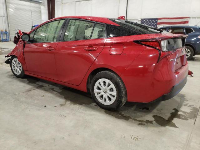 JTDKARFU0K3094239 - 2019 TOYOTA PRIUS RED photo 2