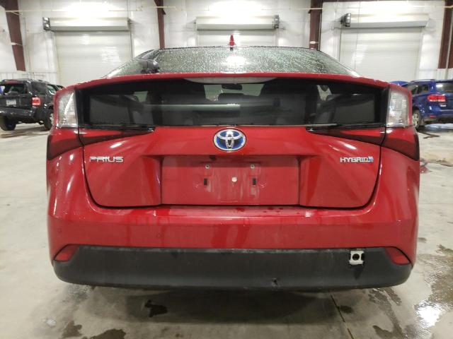 JTDKARFU0K3094239 - 2019 TOYOTA PRIUS RED photo 6