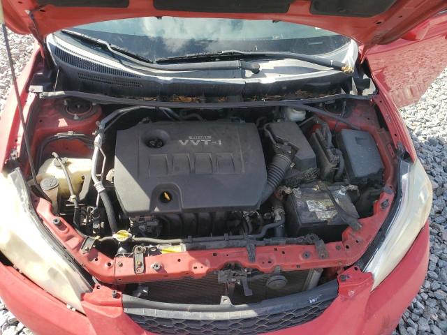 2T1KU40E69C028081 - 2009 TOYOTA COROLLA MA RED photo 11