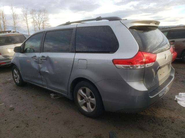 5TDKK3DCXES467178 - 2014 TOYOTA SIENNA LE SILVER photo 2