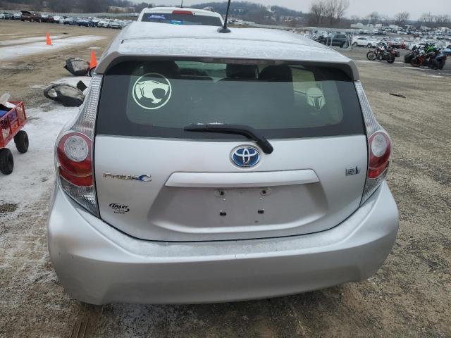 JTDKDTB32C1520849 - 2012 TOYOTA PRIUS C SILVER photo 6