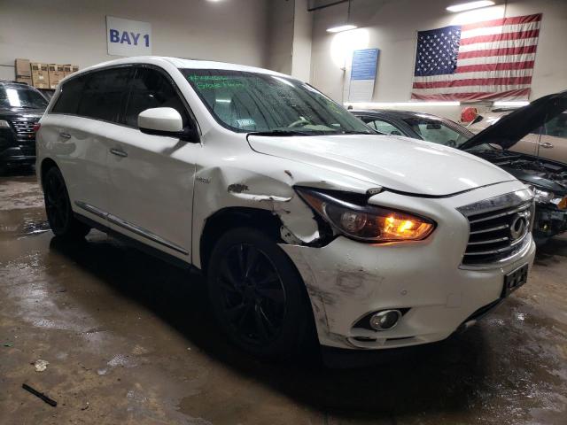 5N1CL0MM0EC517527 - 2014 INFINITI QX60 HYBRID WHITE photo 4