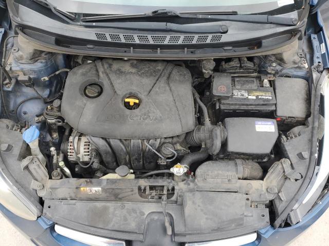 KMHDH4AEXFU346386 - 2015 HYUNDAI ELANTRA SE BLUE photo 11