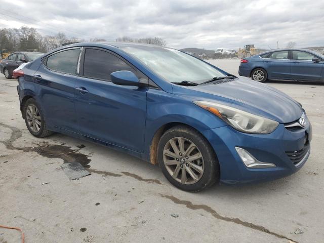 KMHDH4AEXFU346386 - 2015 HYUNDAI ELANTRA SE BLUE photo 4