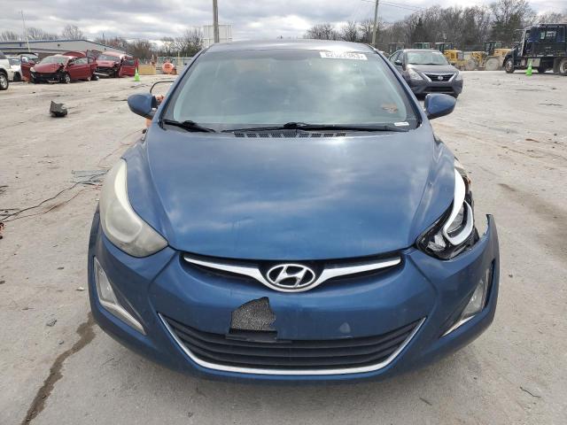 KMHDH4AEXFU346386 - 2015 HYUNDAI ELANTRA SE BLUE photo 5