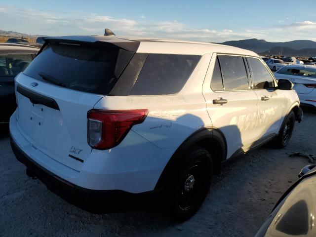 1FM5K8AWXMNA12789 - 2021 FORD EXPLORER POLICE INTERCEPTOR WHITE photo 3