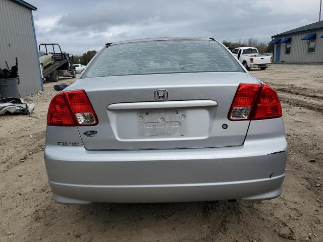 2HGES16374H574573 - 2004 HONDA CIVIC DX VP SILVER photo 6