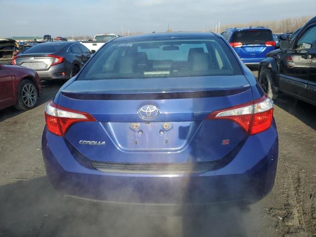 2T1BURHE4EC096519 - 2014 TOYOTA COROLLA L BLUE photo 6