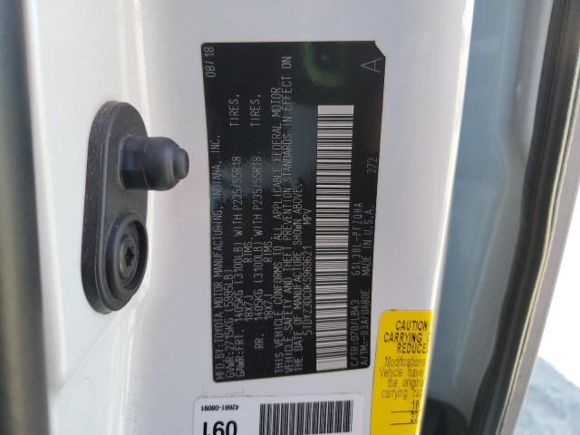 5TDYZ3DC0KS969621 - 2019 TOYOTA SIENNA XLE 白色 照片 13