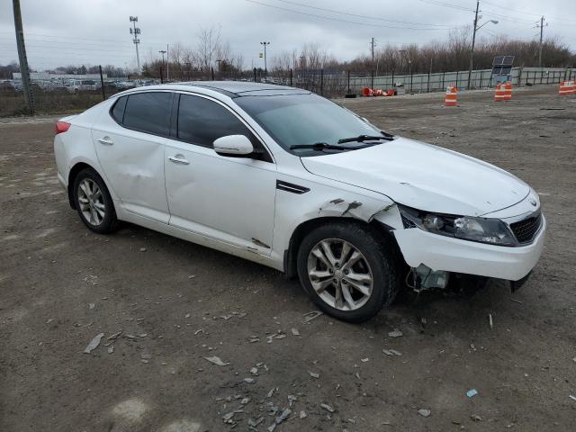 5XXGN4A74DG110282 - 2013 KIA OPTIMA EX WHITE photo 4