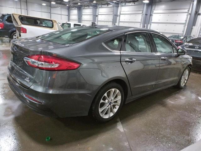 3FA6P0LU1LR220083 - 2020 FORD FUSION SE GRAY photo 3