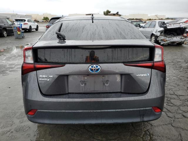 JTDL9RFU4K3011215 - 2019 TOYOTA PRIUS 灰色 照片 6