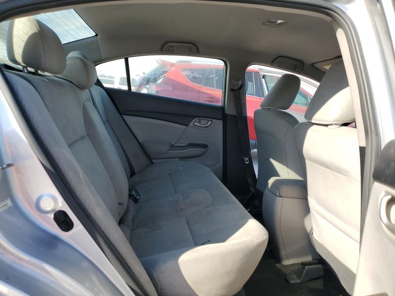 19XFB2F56DE025632 - 2013 HONDA CIVIC LX SILVER photo 10