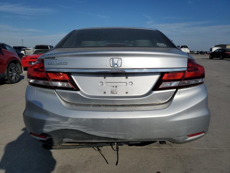 19XFB2F56DE025632 - 2013 HONDA CIVIC LX SILVER photo 6