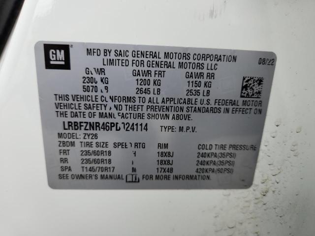 LRBFZNR46PD024114 - 2023 BUICK ENVISION ESSENCE თეთრი ფოტო 14