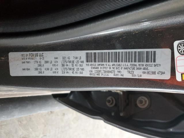 1C6SRFLT3KN904672 - 2019 RAM 1500 REBEL 灰色 照片 12