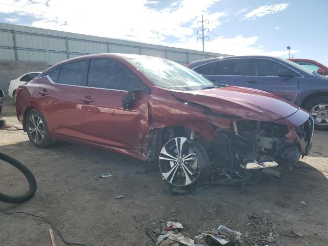 3N1AB8CV3NY238073 - 2022 NISSAN SENTRA SV BURGUNDY photo 4