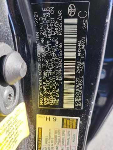 JTDKAMFU6N3166746 - 2022 TOYOTA PRIUS NIGHT SHADE Қара фото 12