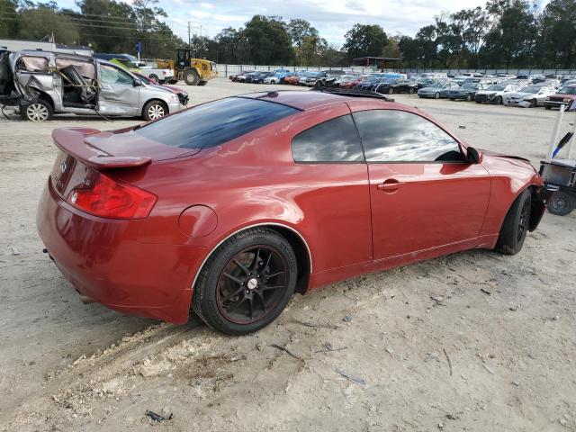 JNKCV54E25M408032 - 2005 INFINITI G35 RED photo 3