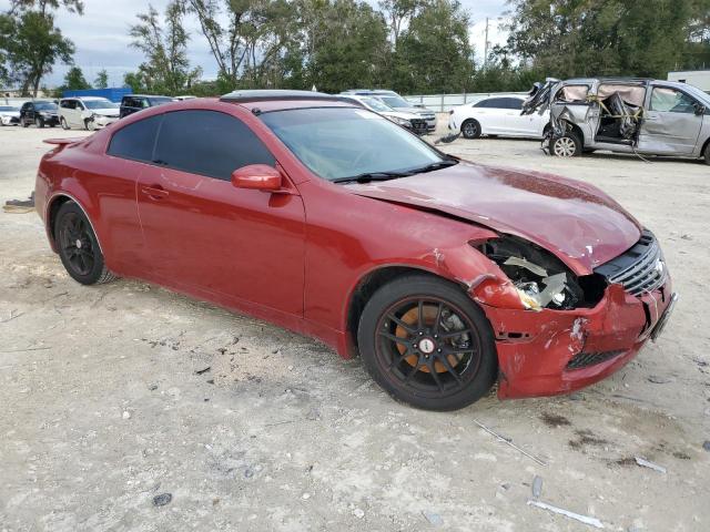 JNKCV54E25M408032 - 2005 INFINITI G35 RED photo 4