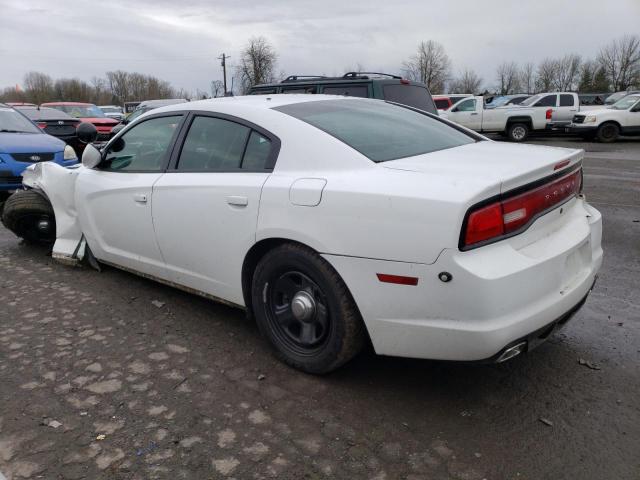 2C3CDXAG8DH696229 - 2013 DODGE CHARGER POLICE WHITE photo 2