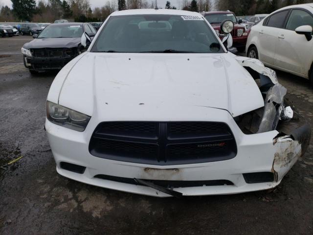 2C3CDXAG8DH696229 - 2013 DODGE CHARGER POLICE WHITE photo 5