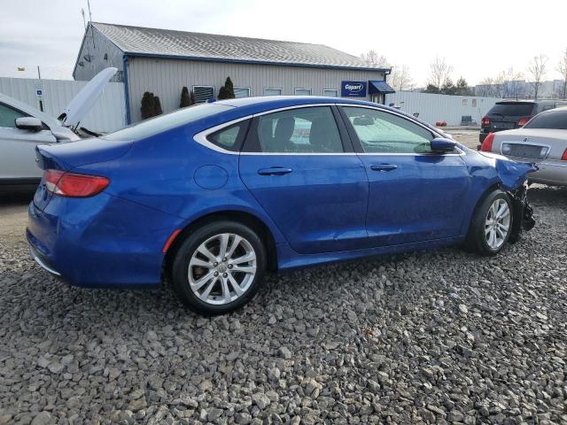 1C3CCCAB5FN529241 - 2015 CHRYSLER 200 LIMITED BLUE photo 3