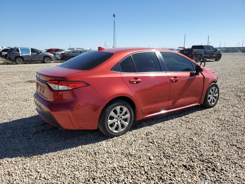 JTDEPRAEXLJ003762 - 2020 TOYOTA COROLLA LE 红色 照片 3