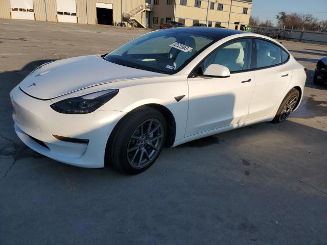 5YJ3E1EB4NF155089 - 2022 TESLA MODEL 3 WHITE photo 1