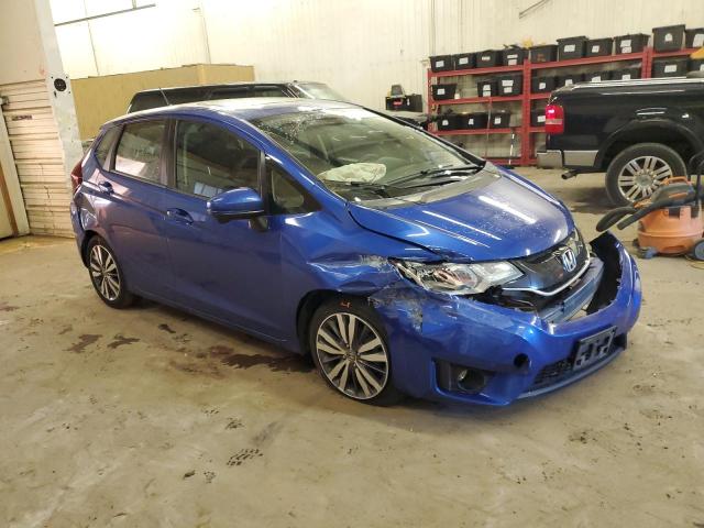 3HGGK5H88FM725403 - 2015 HONDA FIT EX BLUE photo 4