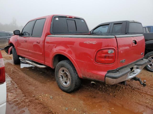 1FTRW08L61KF94183 - 2001 FORD F150 SUPERCREW RED photo 2