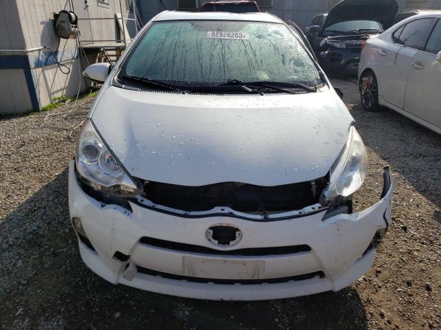 JTDKDTB38D1554960 - 2013 TOYOTA PRIUS C WHITE photo 5