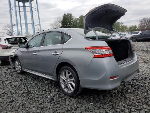 3N1AB7AP2EY296416 - 2014 NISSAN SENTRA S SILVER photo 2