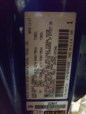 5TFSZ5AN0JX124381 - 2018 TOYOTA TACOMA ACCESS CAB ლურჯი ფოტო 12