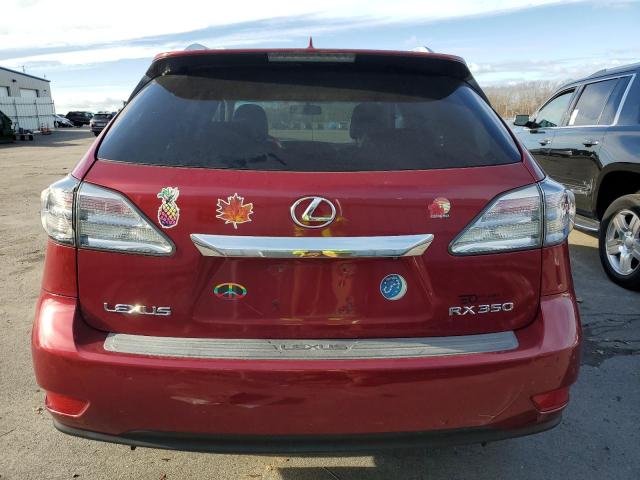 2T2BK1BA1AC043408 - 2010 LEXUS RX 350 RED photo 6